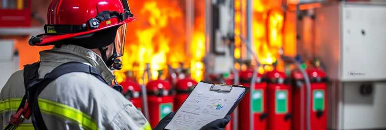Umfassende Notfallvorsorge durch technische Brandschutzmaßnahmen und regelmäßige Mitarbeiterschulungen zur Evakuierung